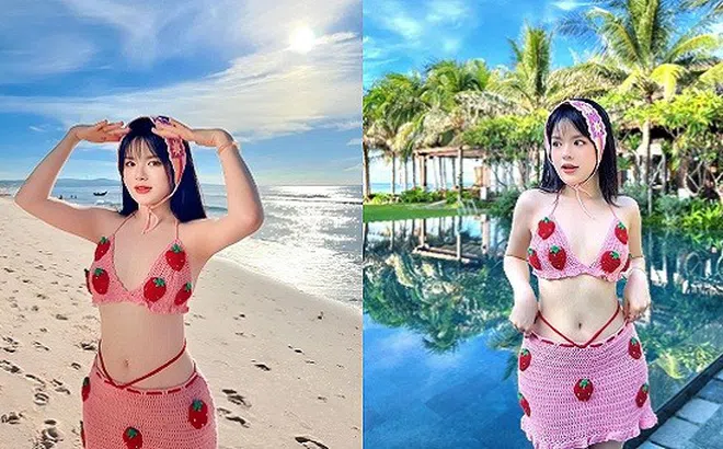 MC lùn nhất VTV lại khiến chị em ghen tỵ khi mặc áo tắm tôn đường cong, khoe làn da trắng sứ