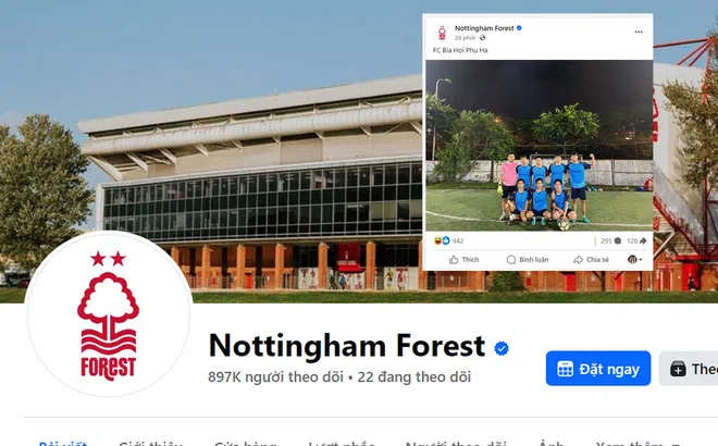 Người Việt hack Facebook của Nottingham Forest, trêu chọc MU