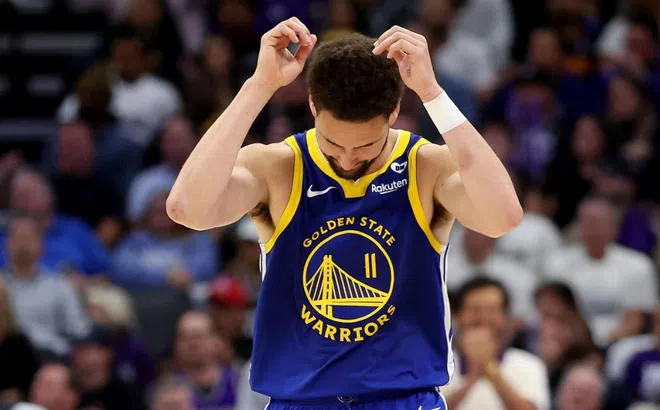 Klay Thompson 'quăng gạch', Golden State Warriors sớm chia tay NBA Playoffs 2024
