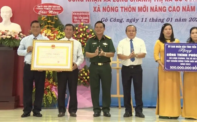 Tiền Giang: Niềm vui mới đến với 2 xã đạt chuẩn nông thôn mới nâng cao
