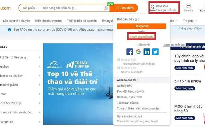 Hướng dẫn cách mua hàng trên Alibaba về Việt Nam với giá sỉ tận gốc