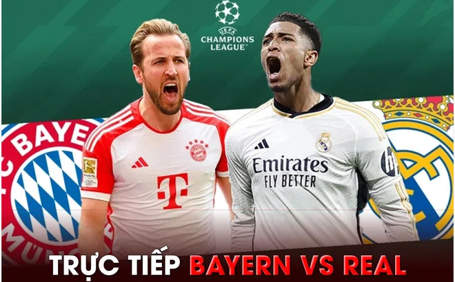 Xem trực tiếp bóng đá Bayern Munich vs Real Madrid ở đâu, kênh nào? Link xem Cúp C1 Champions League