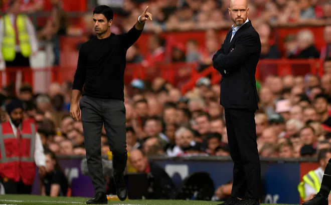 Đi ngược cả thế giới, Arteta phán thẳng về trình độ của Ten Hag