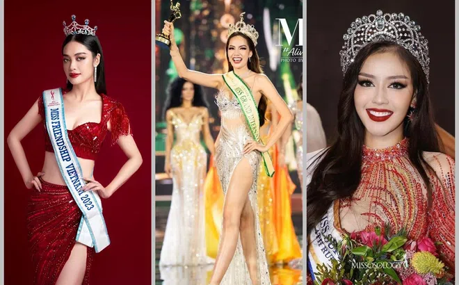 Chưa đầy 3 tháng, Việt Nam đã có 3 vương miện Á hậu quốc tế