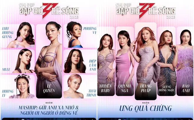 Lộ diện 6 trưởng nhóm của vòng công diễn 1 'Chị đẹp đạp gió rẽ sóng 2023'