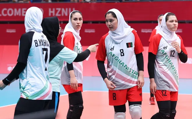 Tuyển bóng chuyền nữ Afghanistan tạo thống kê chưa từng có trong lịch sử ASIAD