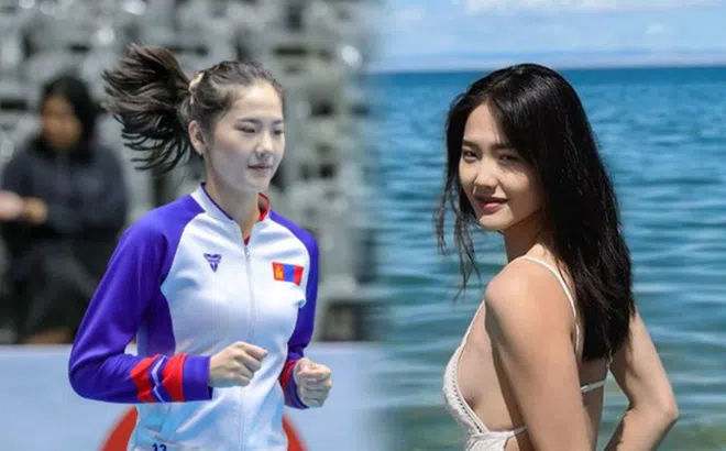 Cận cảnh nhan sắc gây thương nhớ của nữ VĐV bóng chuyền Mông Cổ