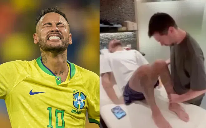 Video: Neymar la hét đau đớn khi điều trị chấn thương