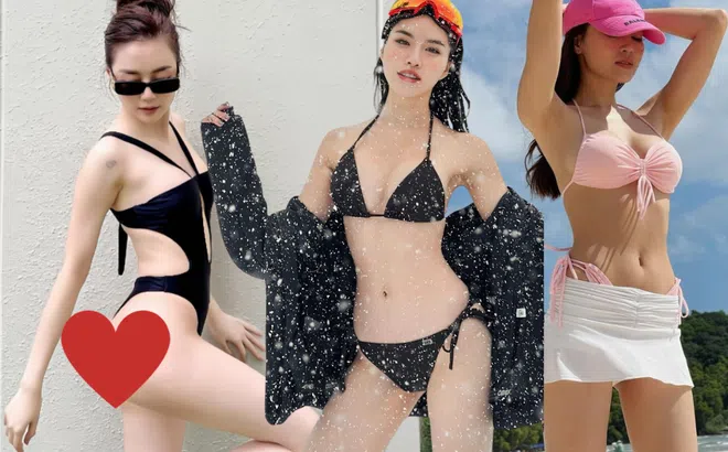 Mỹ nhân Việt nô nức khoe dáng nuột với bikini: Lan Ngọc bốc lửa, H'Hen Niê gây nhức mắt, trùm cuối quá khét!