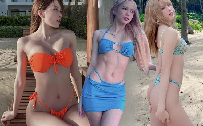 'Toát mồ hôi' với loạt đồ bơi siêu mảnh của Thiều Bảo Trâm, hớ hênh dáng nuột khiến CDM đứng hình