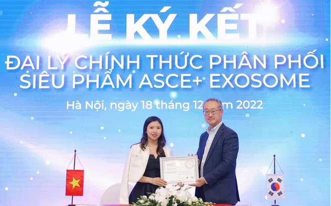 Lễ ký kết hợp đồng phân phối sản phẩm ASCE+ Exosome giữa Thanh Tâm Cosmetics và ExoCobio