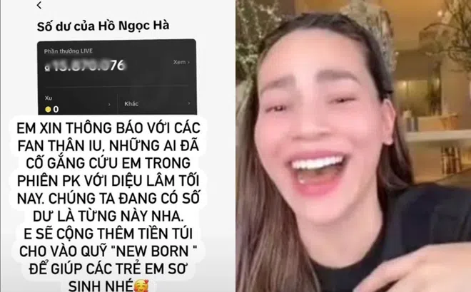 Sau khi thề trên livestream, Hồ Ngọc Hà tiết lộ số dư tài khoản, rút hết để làm điều này!