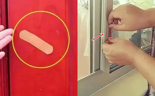 Mùa hè đến, chỉ cần dán 1 miếng băng cá nhân lên cửa nhà, đem lại lợi ích mà 90% người không biết
