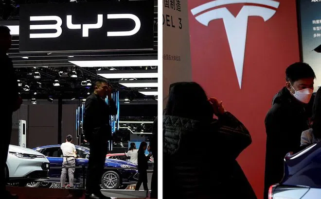 BYD sắp vượt mặt Tesla để trở thành nhà sản xuất xe điện lớn nhất thế giới?