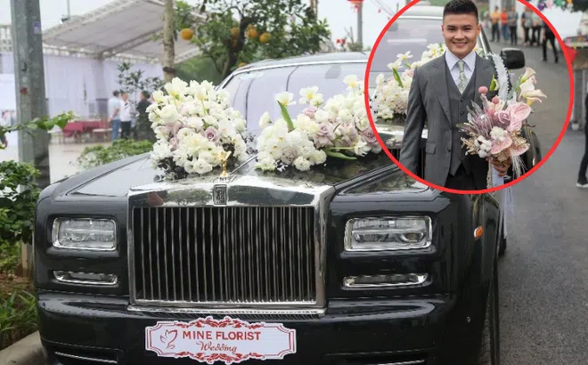 Cận cảnh cực phẩm Rolls-Royce Phantom Series II giá 15 tỷ trong đám cưới Quang Hải - Chu Thanh Huyền