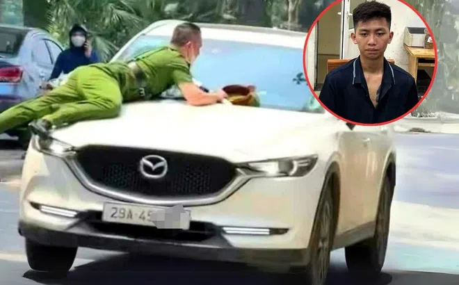 Vụ ‘xe điên’ tông công an lên nắp capo tại Hà Nội: Tài xế dương tính với ma túy, không có bằng lái