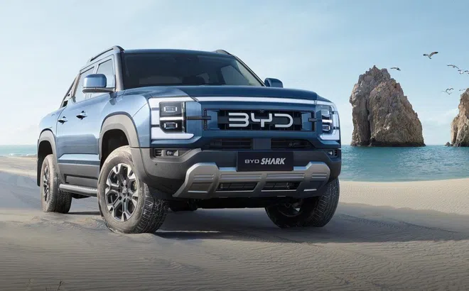 Bán tải chạy điện BYD Shark trình làng: Diện mạo cơ bắp, phạm vi hoạt động lên đến 840 km