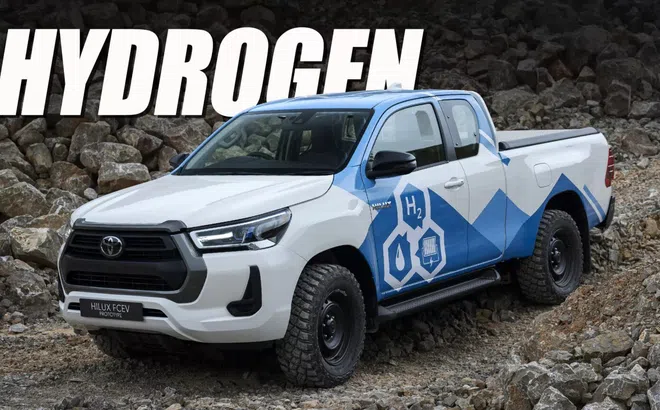 Bán tải Toyota Hilux chạy bằng nhiên liệu hydro sẽ có tầm hoạt động lên tới 600 km