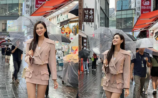 Không lộng lẫy, không makeup cầu kì, Đỗ Hà xuất hiện ở Hàn Quốc vẫn khoe trọn được lợi thế của bản thân