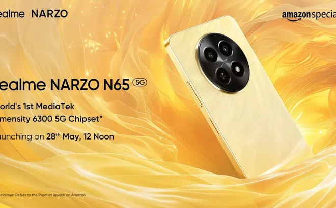 Vua hiệu năng giá rẻ Realme Narzo N65 ra mắt: Màn to như iPhone 15 Pro Max, trang bị xịn ngang kèo Galaxy S24