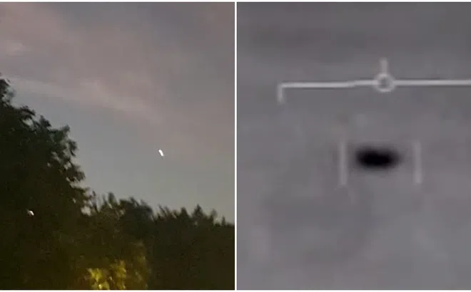 Một người phụ nữ phát hiện vật thể có hình đĩa bay trên bầu trời, UFO của người ngoài hành tinh ghé thăm?