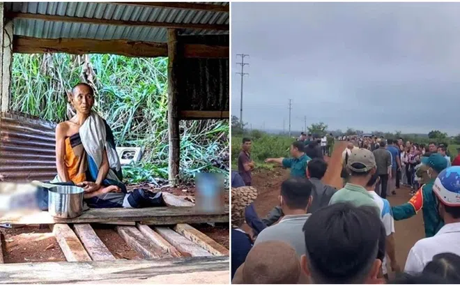 Xuất hiện hình ảnh hàng trăm người tụ tập trên con đường vào rẫy nơi ông Thích Minh Tuệ ẩn tu