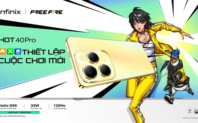 Gaming phone Infinix HOT 40 Series “thiết lập cuộc chơi mới” với sạc 33W, chip Helio G99 giá chỉ 4,29 triệu đồng