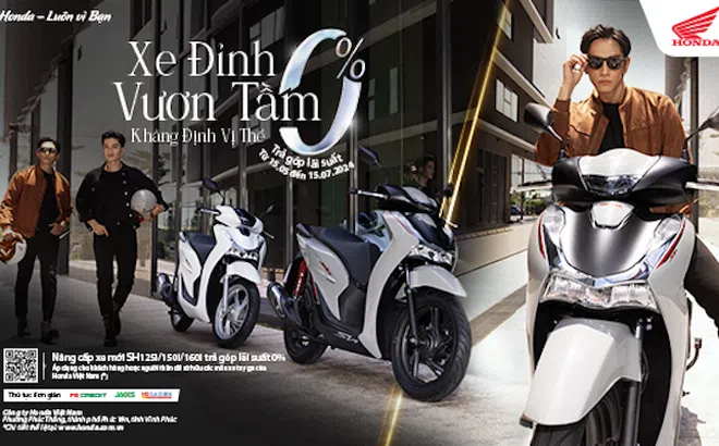Honda tung chương trình ưu đãi cực khủng cho các dòng xe Honda SH125i, SH150i và SH160i