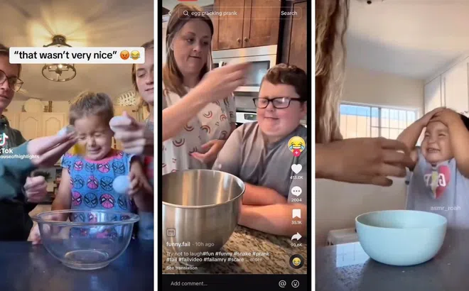 Cảnh báo trend đập trứng vào đầu trẻ 'eggprank' đang rầm rộ TikTok: Vui thì ít, họa thì nhiều!