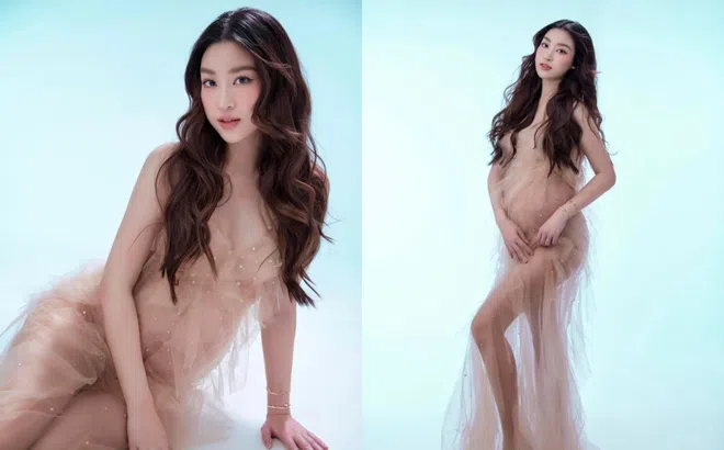 Đỗ Mỹ Linh diện váy xuyên thấu khoe bụng bầu, 'chốt đơn' luôn con rể tương lai