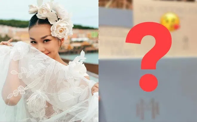 Hé lộ thiệp mời đám cưới của Thanh Hằng và chồng Nhạc trưởng