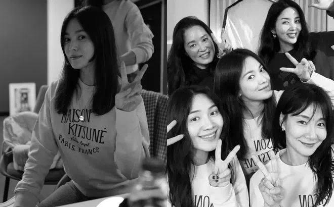Song Hye Kyo tự tin khoe mặt mộc tổ chức tiệc tại gia với hội bạn thân