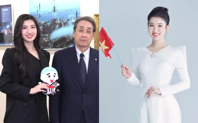 Á hậu Phương Nhi lên truyền hình Nhật Bản trước thềm chung kết Miss International