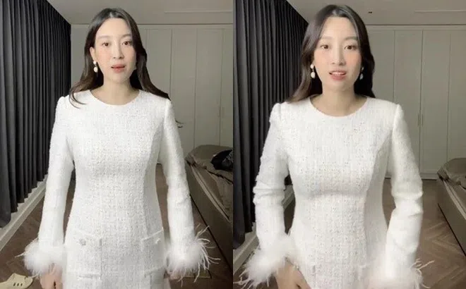 Lộ vóc dáng mũm mĩm trên livestream, Đỗ Mỹ Linh vẫn khiến dân tình trầm trồ bởi nhan sắc 'gái 1 con'